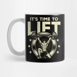 It's Time to Lift - Gym Warrior Design Mug